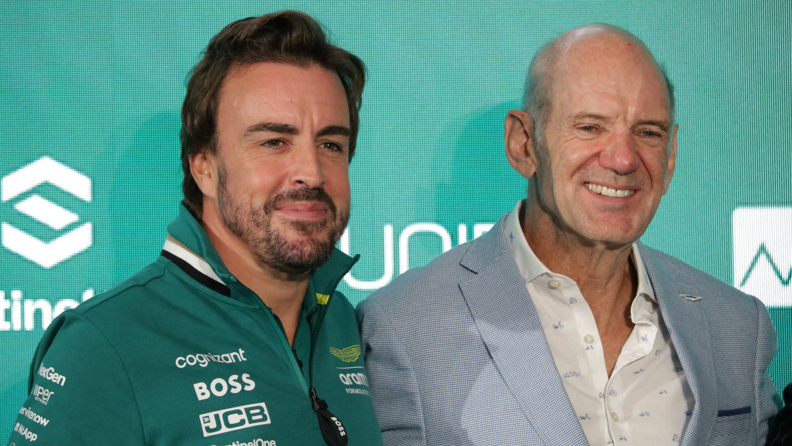 Fernando Alonso and Adrian Newey (Image: Jack Threlfall)